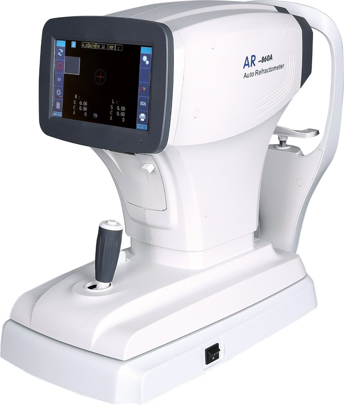 Auto refractometer keratometer: objective power and curvature measurements